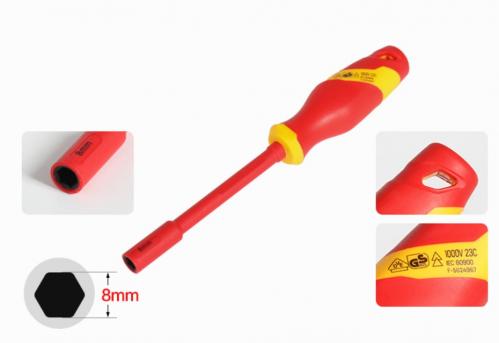 Отвертка изолированния до 1000V HEX 8mm Kamatools 0206085