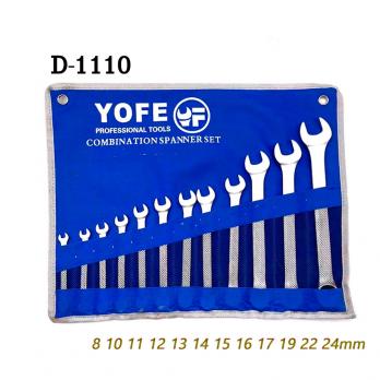 Набор ключей комбинированных 8-24мм YOFE D-1110