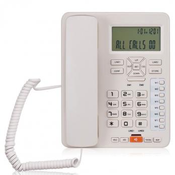 Телефон стационарный проводной FLR-12-F6078 2 линии, конферец-связь